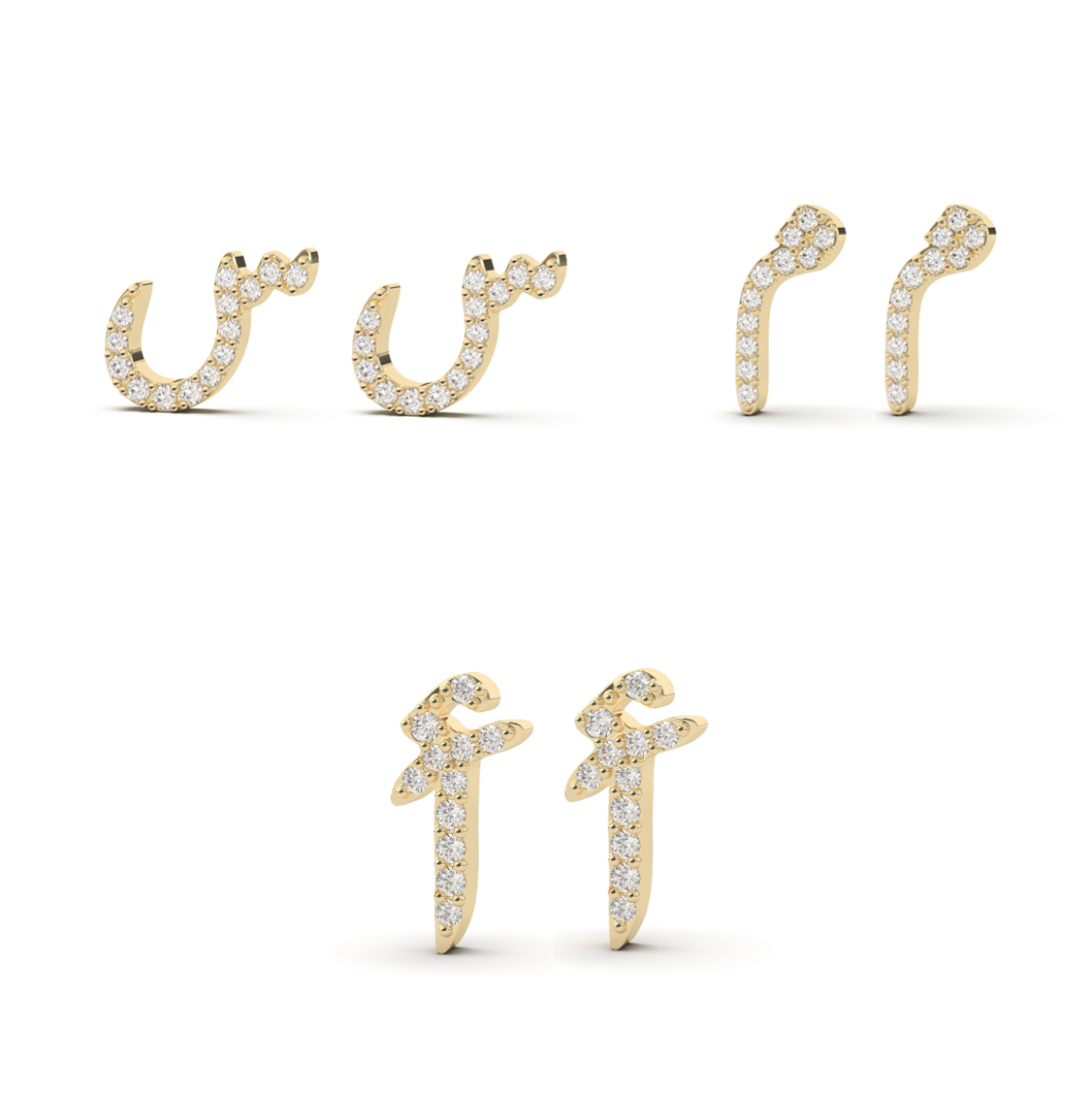 Customize your Pavé Diamond Pair of Earrings