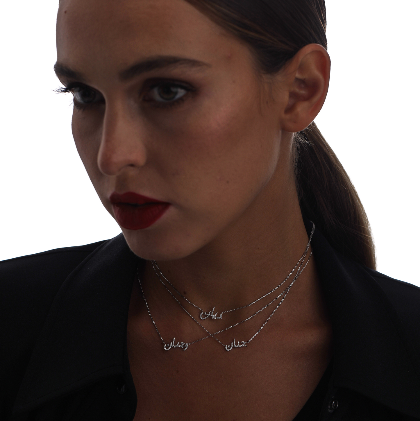 Customize your Pavé Diamond Name Necklace