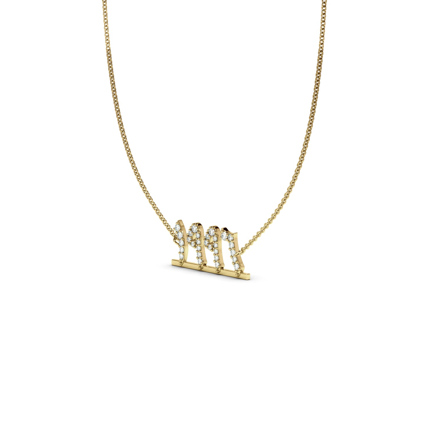 Customize your Pavé Diamond Numra Necklace