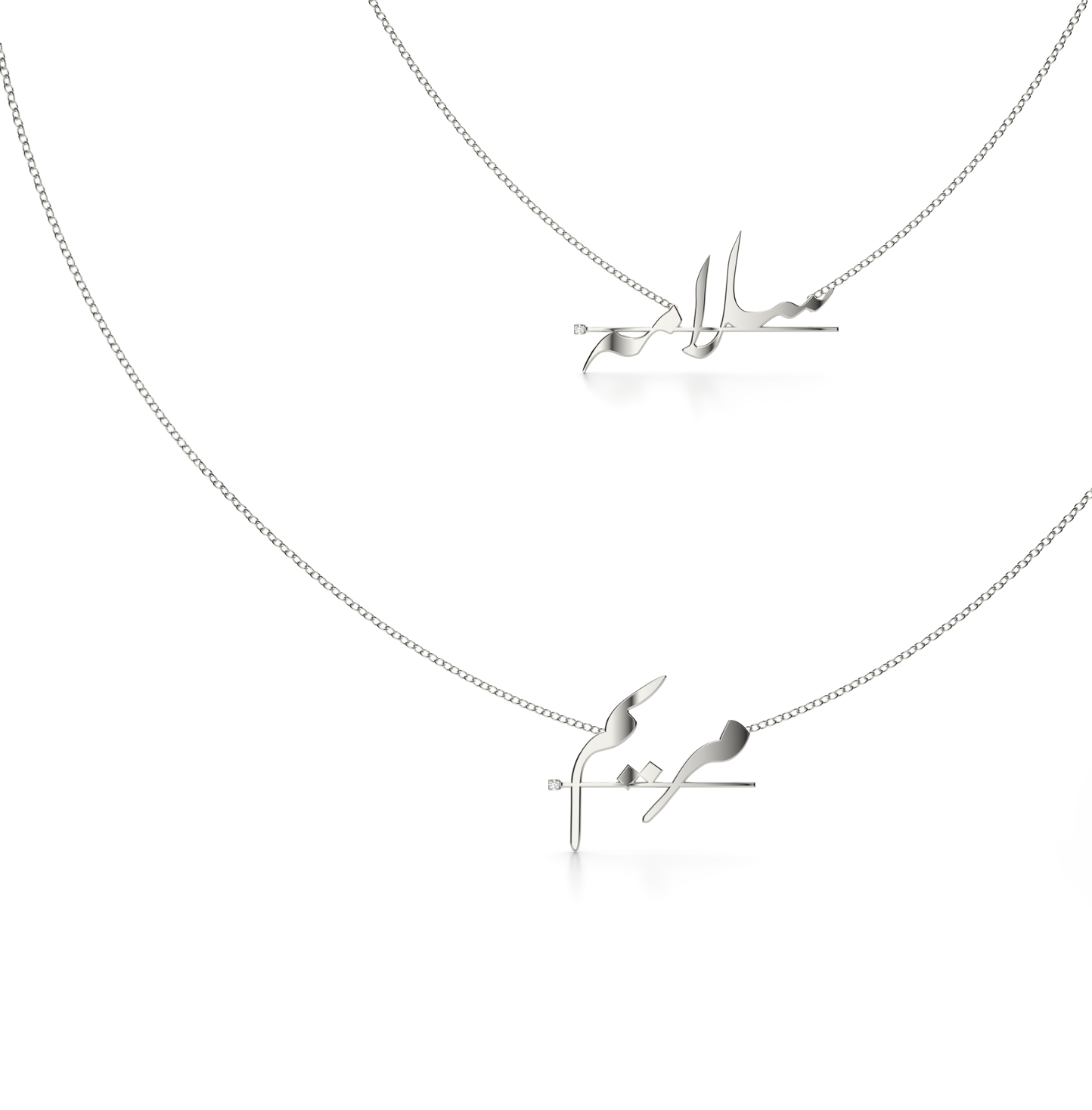 Personalize your Diamond Noqta Name Necklace