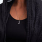 Large Pavé Diamond Arabic Letter Necklace