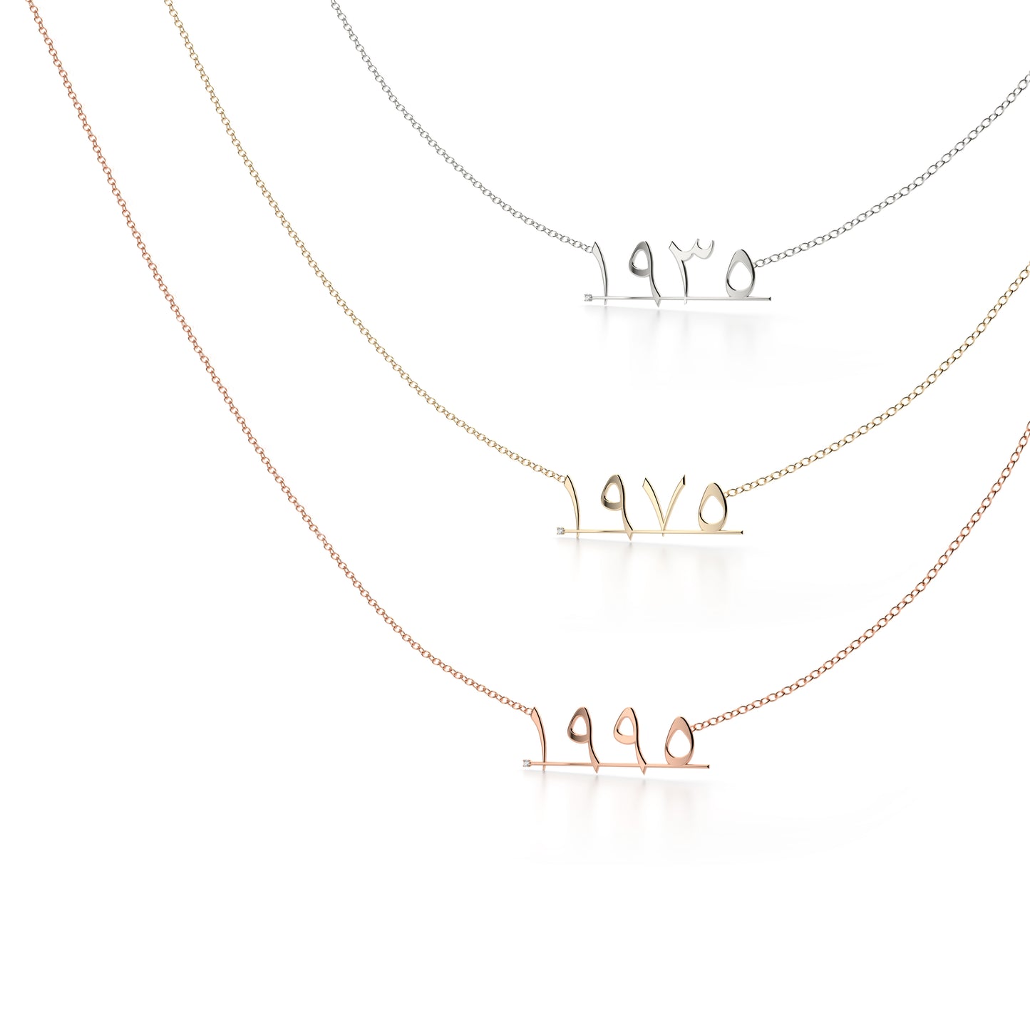 Customize your Diamond Noqta Numra Necklace