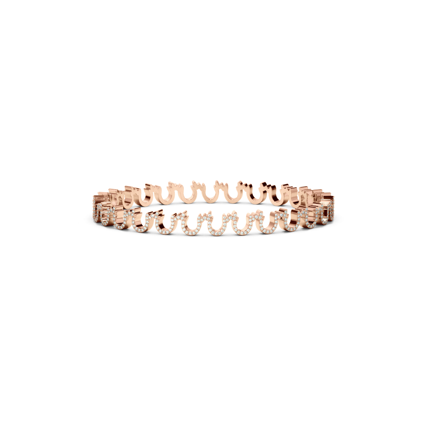 Abjad Hawaz Pavé Bangle